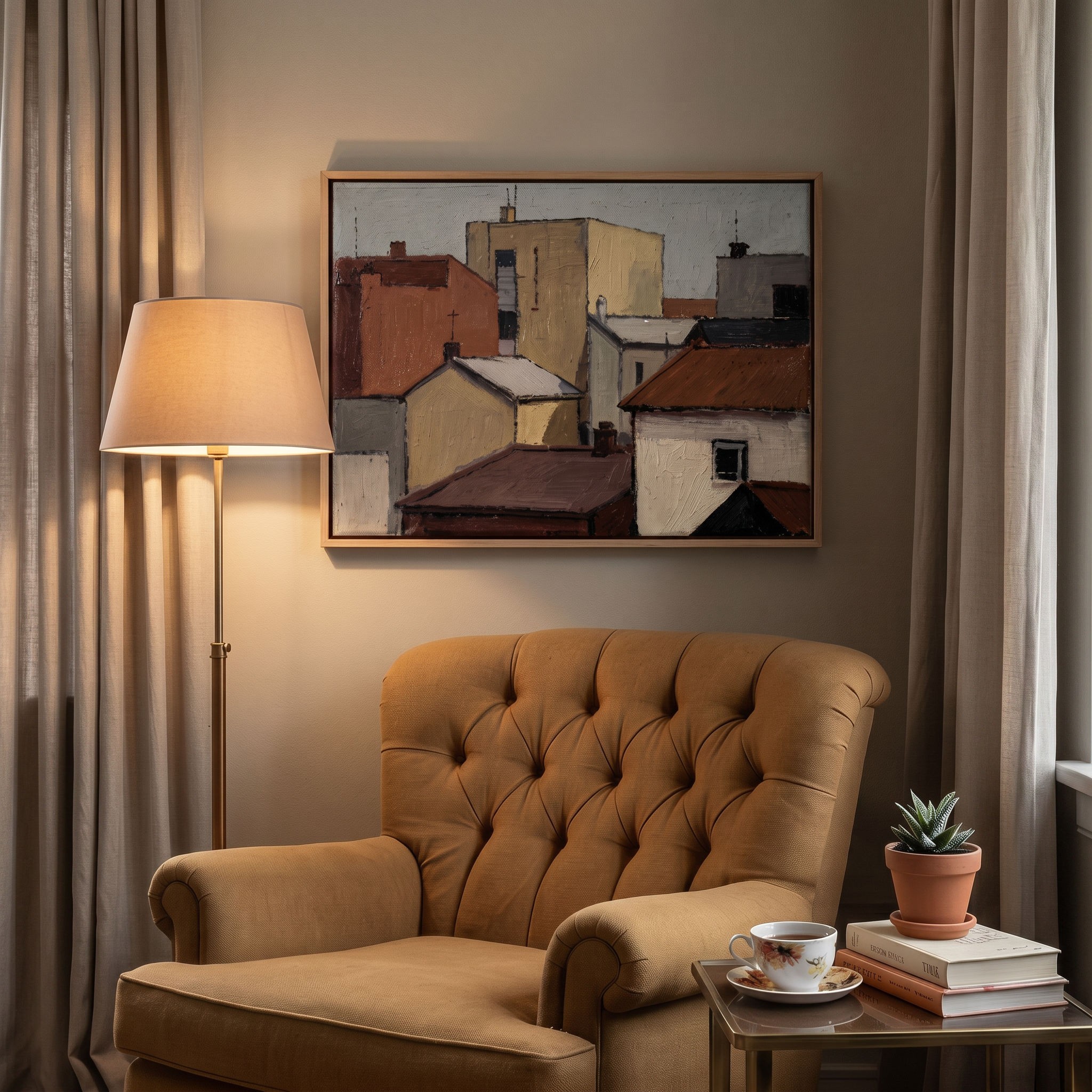 Dark River Delta - Hand-Painted Artwork - #ART-VN-S-08
