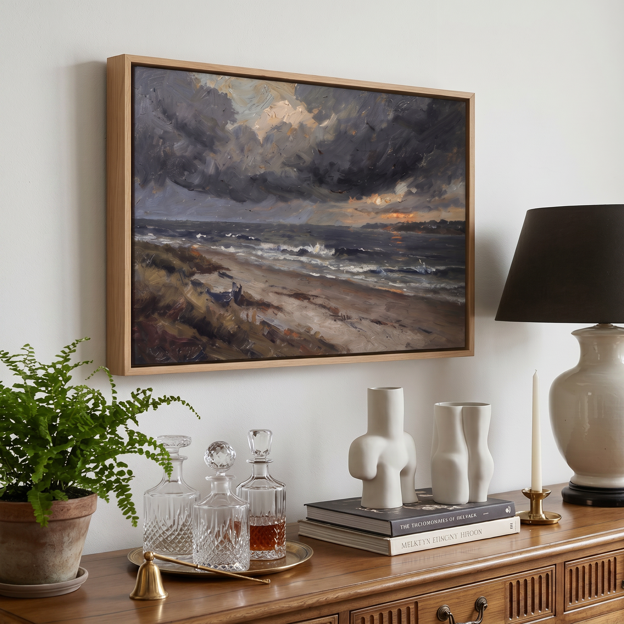 Misty River Brook - Hand-Painted Artwork - #ART-VN-S-02