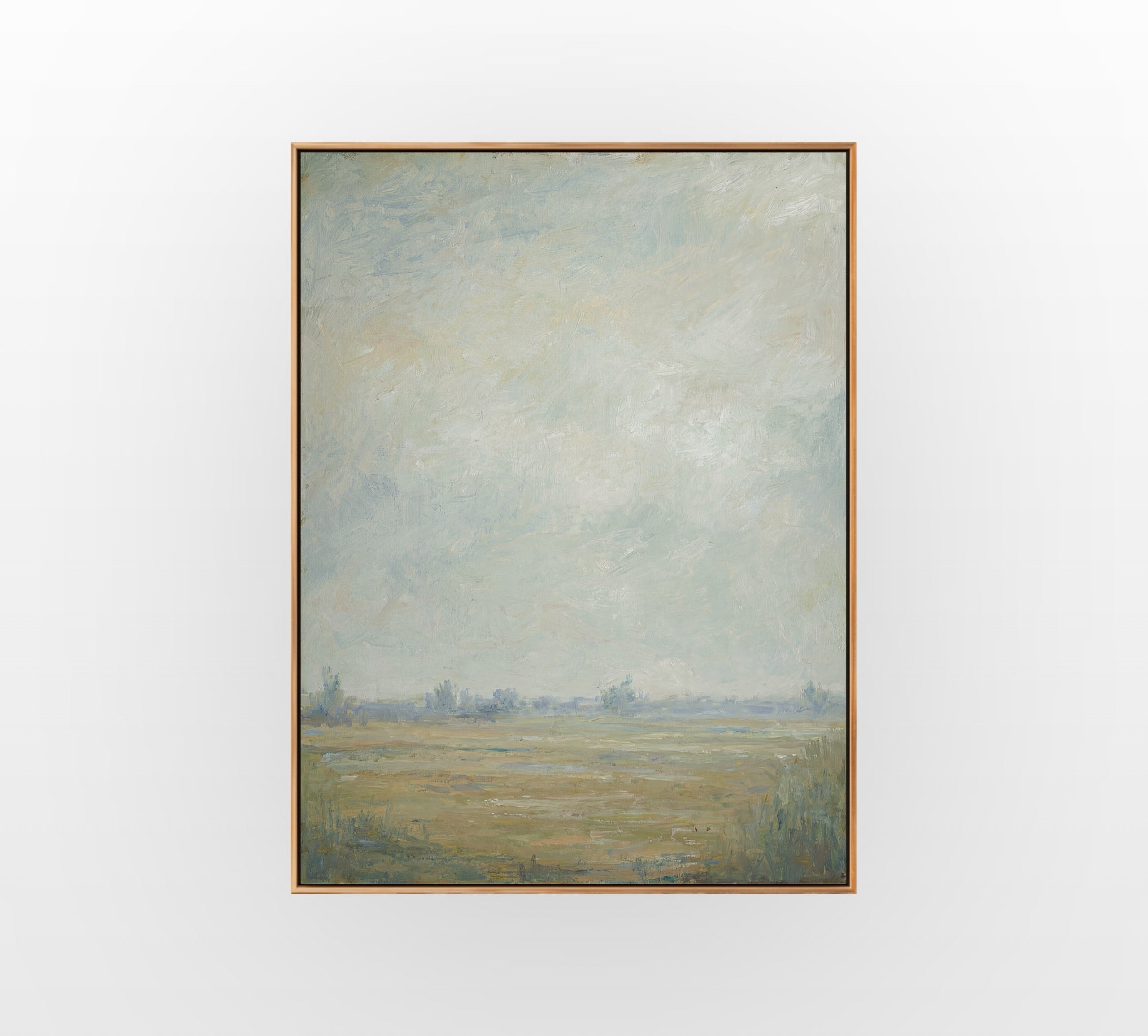 Soft Green Vista - Hand-Painted Artwork - #ART-LS-S-07