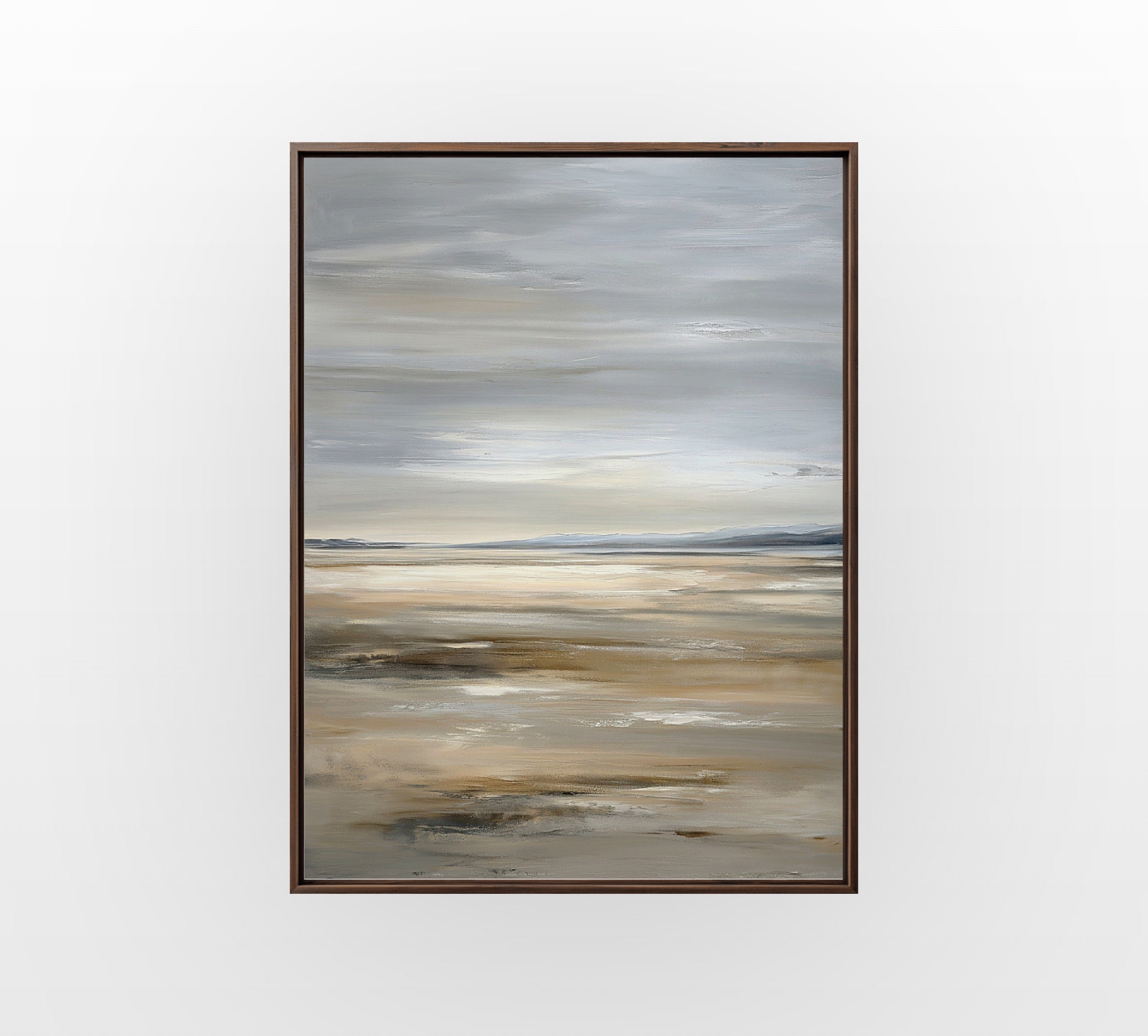 Soft Muted Shore - Hand-Painted Artwork - #ART-MI-S-015