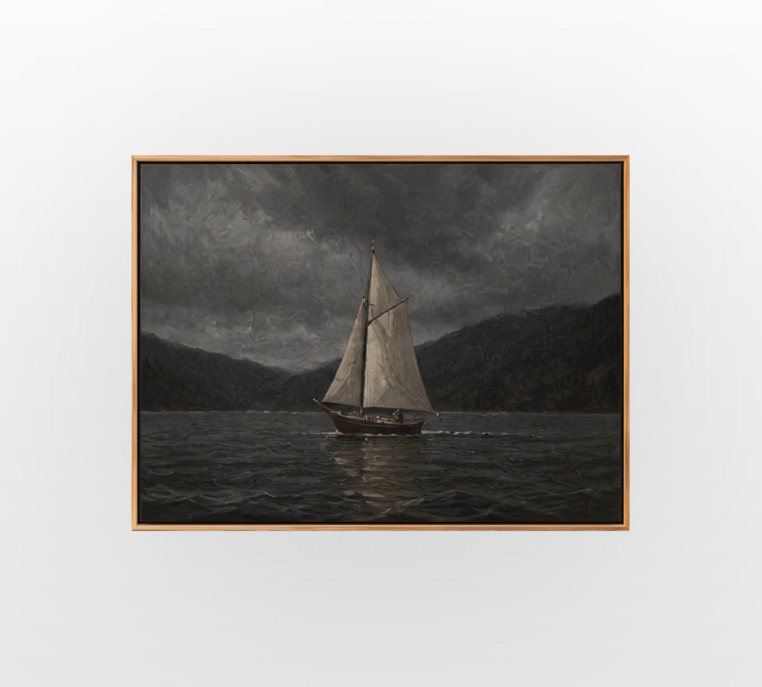 Wild Wave Abyss - Hand-Painted Artwork - #ART-VN-S-013